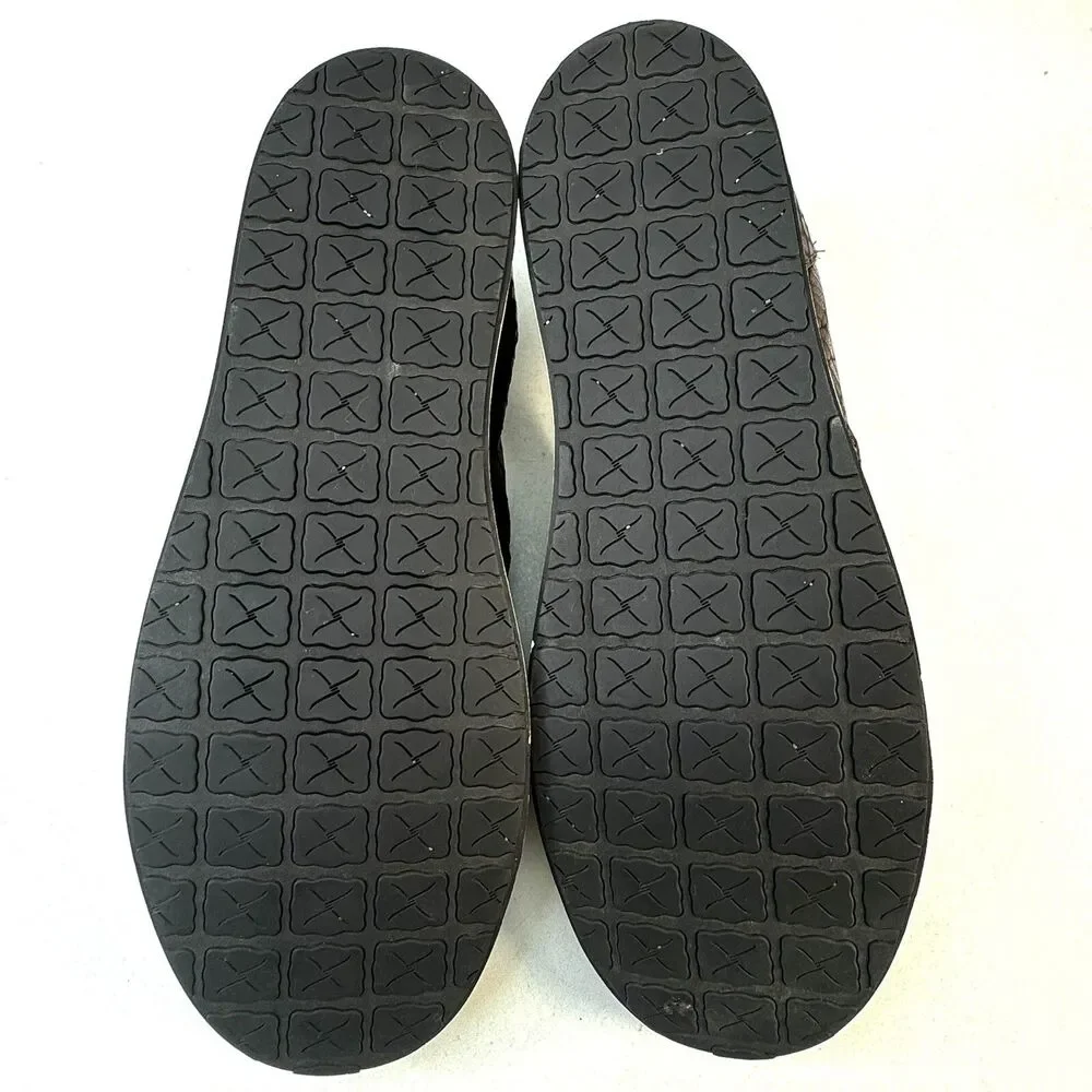 Twisted X Men Size 8 Brown Leather Snake Print Almond Toe Slip On Loafers